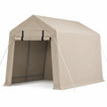 Rimessa in acciaio e poliestere impermeabile beige 300x200x220 cm