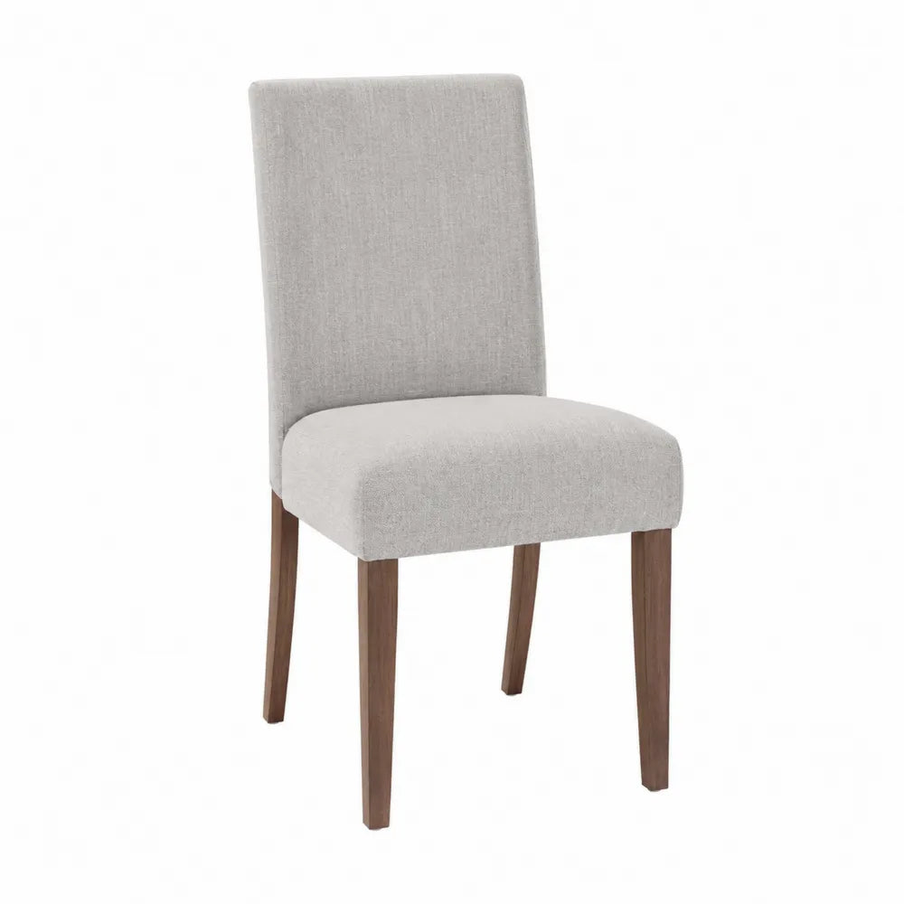 Sedia da pranzo in tessuto con gambe in legno